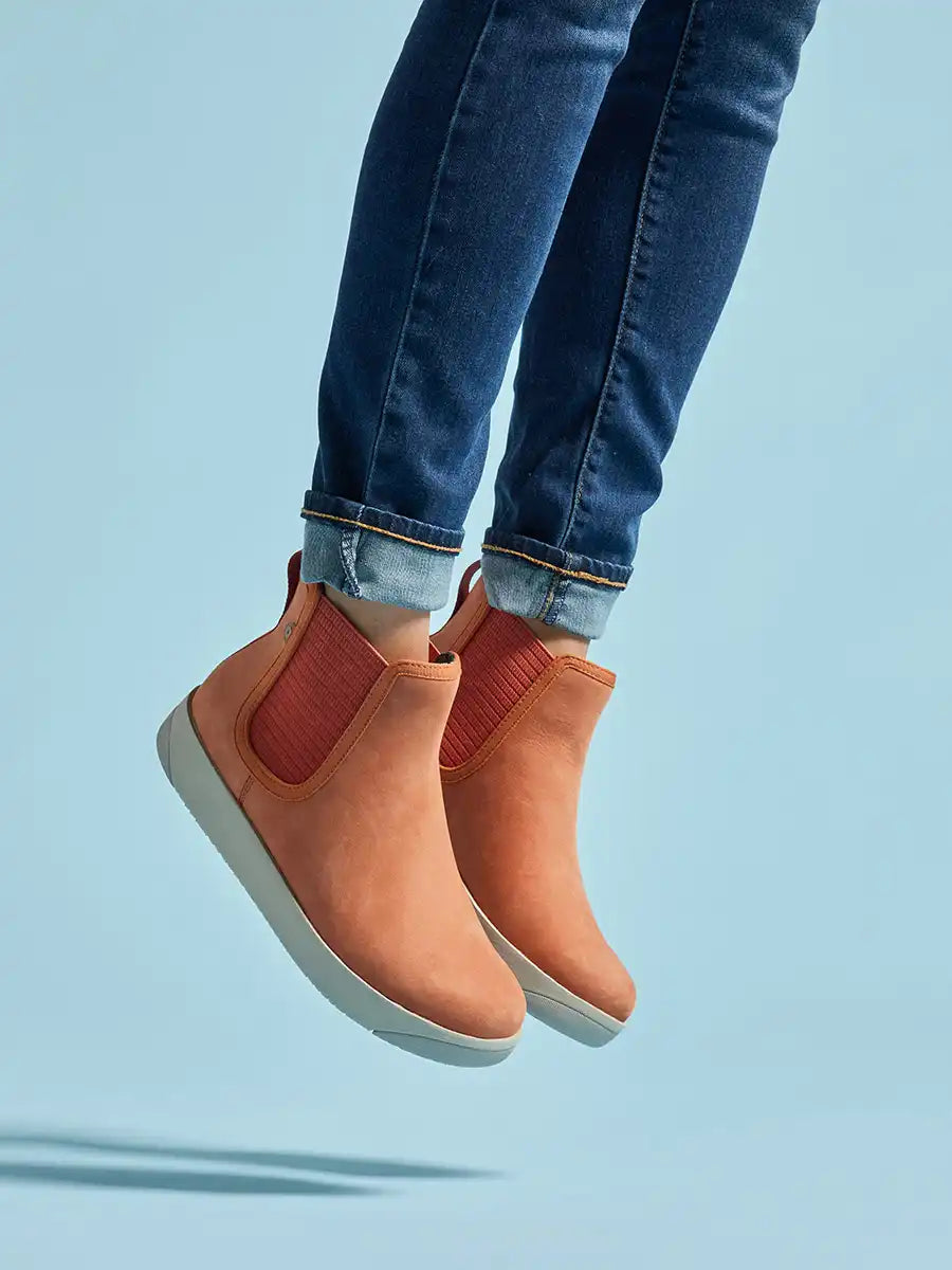 Women's Casual Boots Kicker Chelsea Leather Sale
