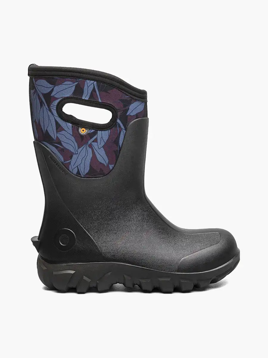 Women's Farm Boots Classic Seamless Mid Outline Leaves