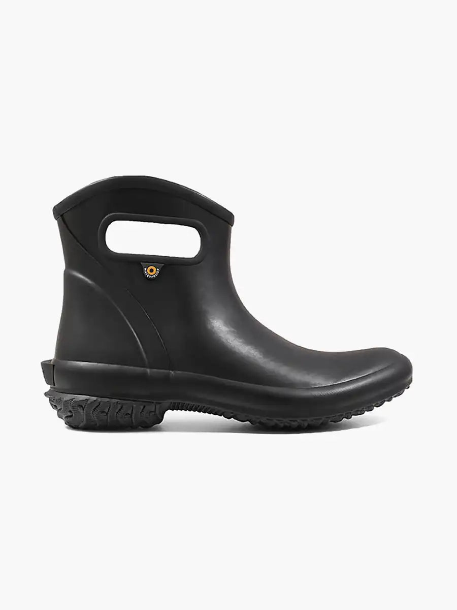 Women's Waterproof Slip On Boots Patch Ankle Boot Solid