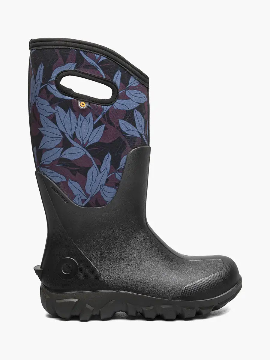 Women's Farm Boots Classic Seamless Tall Outline Leaves
