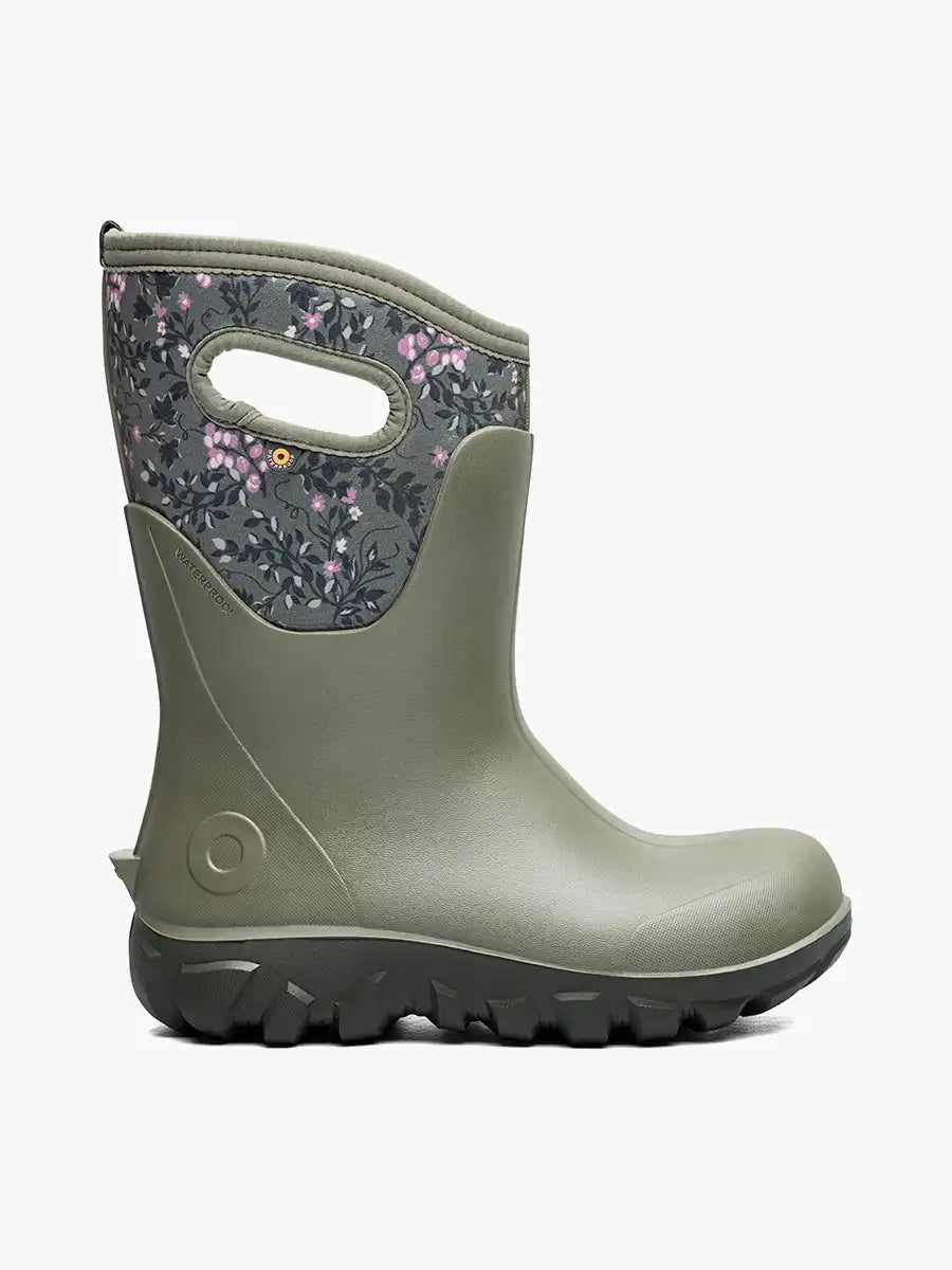 Women's Farm Boots Classic Seamless Mid- Demure Floral